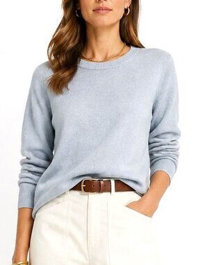 Ann Mashburn Cashmere Sweater Oversized Shimmer Coastal Knit